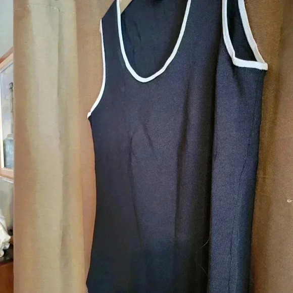 Grace Dane Lewis Woman's Black Knit sleeveless Top med - Picture 7 of 7